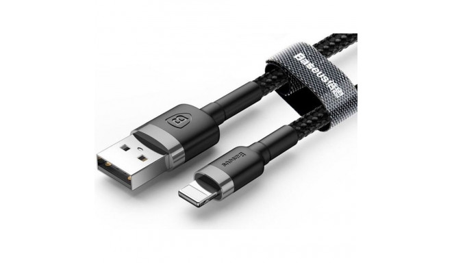 Baseus USB cable Kevlar USB Lightning iPhone 2.4A cable 1m Black