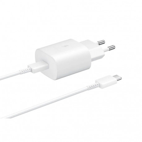 Samsung fast charer USB-C 25W 1 m white