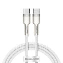 Baseus Type-C - Type-C cable Cafule Series Metal Fast charge/data 100W (20V/5A) 1m White (CATJK-C02)
