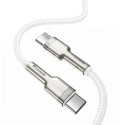 Baseus Type-C - Type-C cable Cafule Series Metal Fast charge/data 100W (20V/5A) 1m White (CATJK-C02)