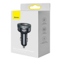 Baseus Car Charger Bluetooth FM Transmitter Enjoy Car with LED display Wireless U+U+3,5mm audio+TF M