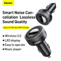 Baseus Car Charger Bluetooth FM Transmitter Enjoy Car with LED display Wireless U+U+3,5mm audio+TF M