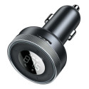 Baseus Car Charger Bluetooth FM Transmitter Enjoy Car with LED display Wireless U+U+3,5mm audio+TF M