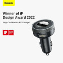 Baseus Car Charger Bluetooth FM Transmitter Enjoy Car with LED display Wireless U+U+3,5mm audio+TF M