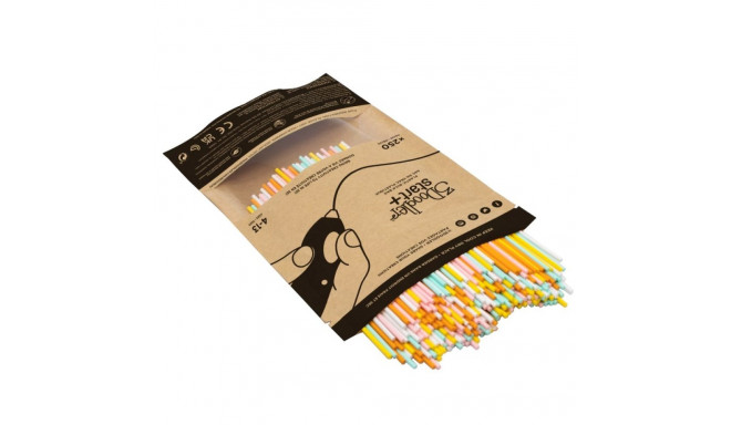 3Doodler Start Eco Plastic - fire and ice segupakk 250 komposteeritav plastik oranž, türkiissinine, 