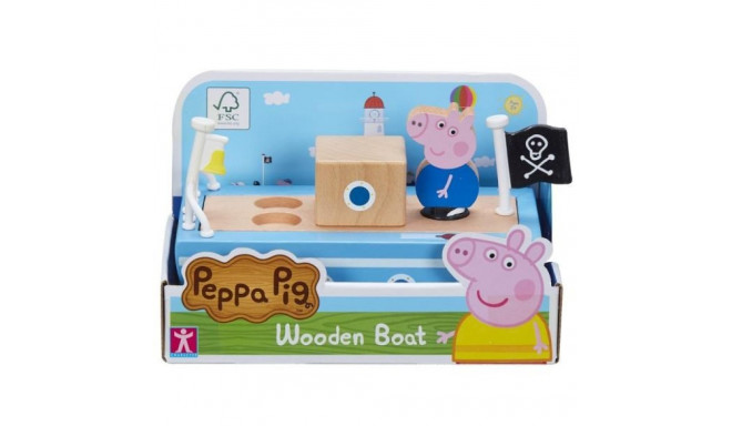 PROMO Peppa Pig - Wooden boat with Peppa Pig figurine 07209