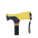 Walking stick - quadruped with soft grip - yellow AR-017