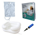 Inflatable head wash pool and shower - set