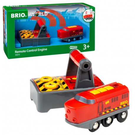BRIO kaugjuhitav vedur 33213 p4, punane