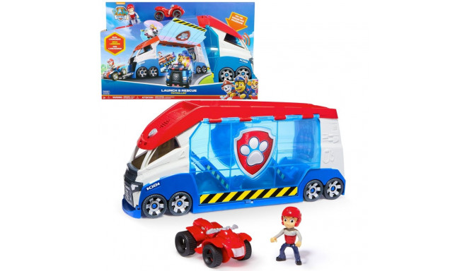 PAW Patrol, muunduv PAW Patroller sõidukiheitjatega, tulede ja helidega, Ryderi figuur ja ATV mängua