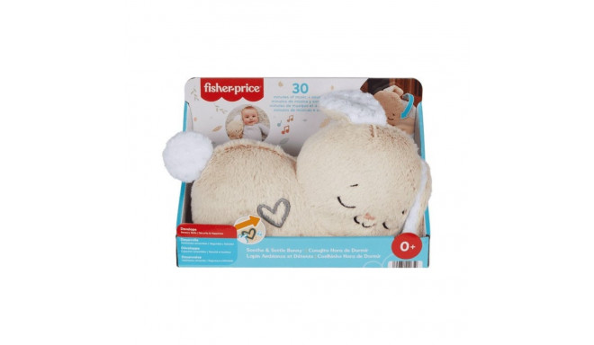 Fisher-Price Soothe & Settle Bunny Plush Baby Toy & Customizable Sound Machine with Motion