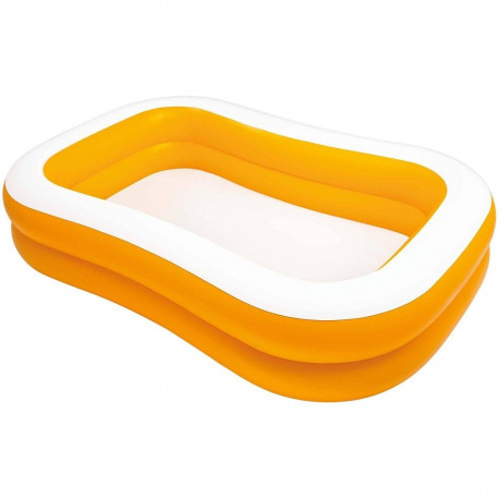 Intex 57181 outdoor above-ground inflatable oval pool White, Yellow