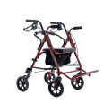 Four-wheel walker with seat function