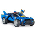 PAW Patrol : The Mighty Movie, Chase’s Mighty Transforming Cruiser with Mighty Pups Action Figure, L