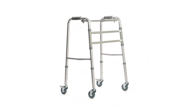 Walking frame rehabilitation with 4 wheels