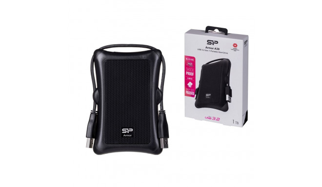 Silicon Power Armor A30 external hard drive 1 TB Black