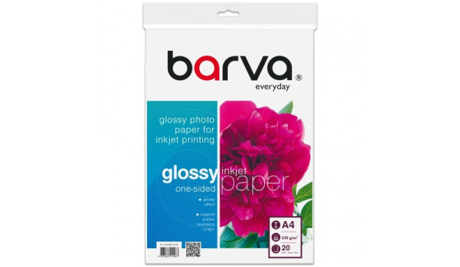 Photo Paper Barva Everyday Glossy 230 g/m², A4, 20 sheets