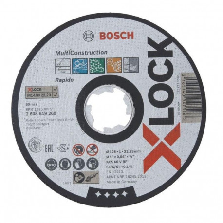 CUTTING DISC MULTI BOSCH X-LOCK 125X1