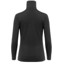 Wo WoolTerry Polo w/zip Jet Black - XS