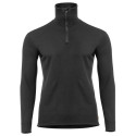 Me WoolTerry Polo w/zip Jet Black - M