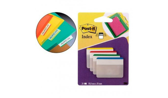 Kleepuvad Märkmepaberid Post-it Index 50,8 x 38 mm Mitmevärviline (6 Ühikut)