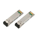 Extralink SFP Module SFP WDM 1.25G 1310/1550nm Single mode, 20km, LC, DOM, Pair, dedicated for HP/Ar