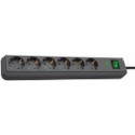 Brennenstuhl Eco-Line Black 6 AC outlet(s) 1.5 m