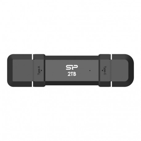 Silicon Power kaasaskantav väline SSD DS72 1000 GB USB Type-A, USB Type-C 3.2 Gen 2 must