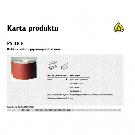 Klingspor paberalusel lihvrull PS18E 150mm gr.60 50mb