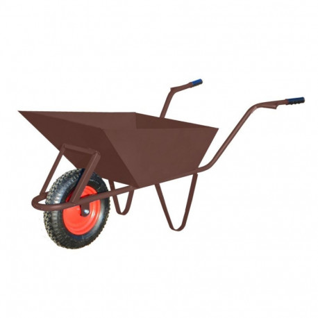 AWTOOLS ehituskäru 85L/1.5mm rattakattega, pruun