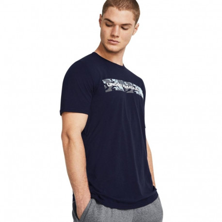 Under Armour meeste T-särk 1376830 410 M kamuflaažimustrilise rinnatriibuga, tumesinine