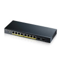Zyxel GS1900-10HP Hallatav L2 Gigabit Ethernet (10/100/1000) Toite üle Etherneti (PoE) Must