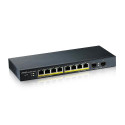Zyxel GS1900-10HP Hallatav L2 Gigabit Ethernet (10/100/1000) Toite üle Etherneti (PoE) Must