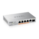 Zyxel XMG-105HP haldamata 2.5G Ethernet (100/1000/2500) toite üle Etherneti (PoE) hõbedane