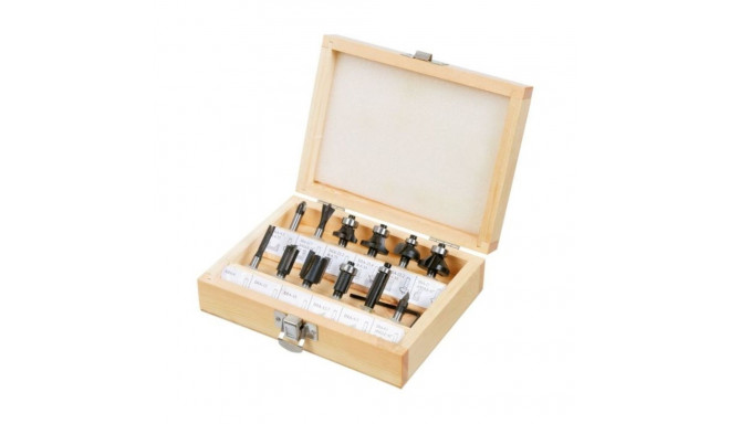End mills, 8 mm shank, set of 12