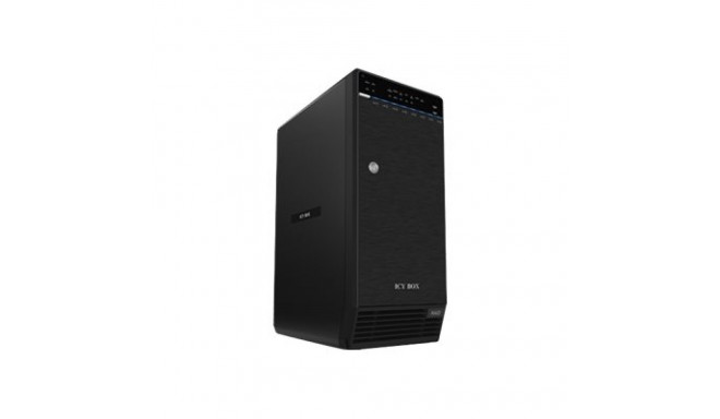 ICYBOX IB-3680SU3 IcyBox väline 3,5 HDD 8-kohaline korpus SATA I/II/III, USB 3.0, eSATA, JBOD, must