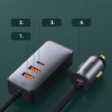 Baseus Share Together car charger 2x USB / 2x USB Type C 120W PPS Quick Charge Power Delivery gray (