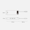 Baseus Metal Gleam 9in1 multifunctional USB Type C HUB - 3x USB 3.2 Gen 1 5Gbps / USB Type C PD 100W