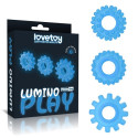 Pierścienie świecące w ciemności Lumino Play 3 szt. Lovetoy