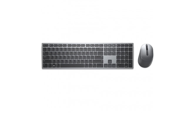 DE Layout - Dell Premier Multi-Device Wireless Keyboard and Mouse (KM7321W) Desktop Set (Titanium/Bl