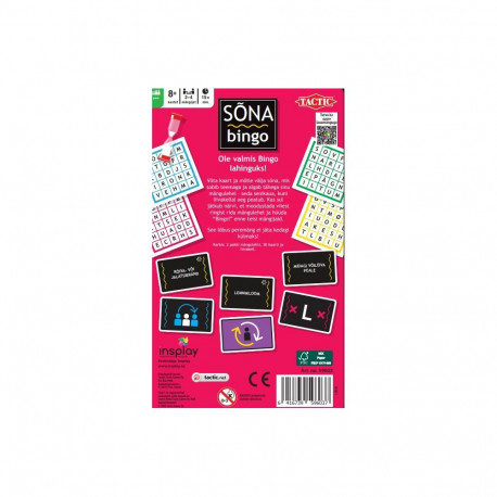 Tactic Reisimäng Sõna Bingo
