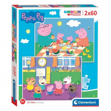 Clementoni puslekomplekt Peppa Pig 2x60 tk