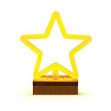 Neon Wood Stand LED STAR warm white FLNW04 Forever Light