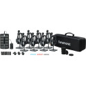 SARAMONIC WITALK9 WT8S 8-PERSON FULL-DEPLEX 1.9GHZ WIRELESS HEADSET INTERCOM SYSTEM W/ CARRY CASE