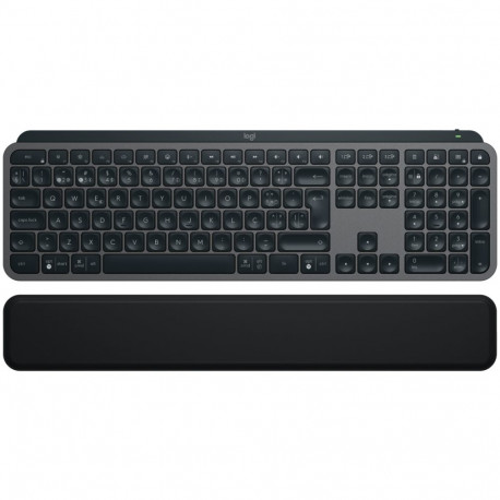 LOGITECH MX Keys S Plus Bluetooth Illuminated Keyboard with Palm Rest - GRAPHITE - US INT'L