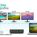 Docking station USB-C HDMI Dual DP Docking Station Power Delivery 100 W