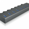 ICY BOX IB-HUB1701-C3 7xUSB Type-A, On-Off,al