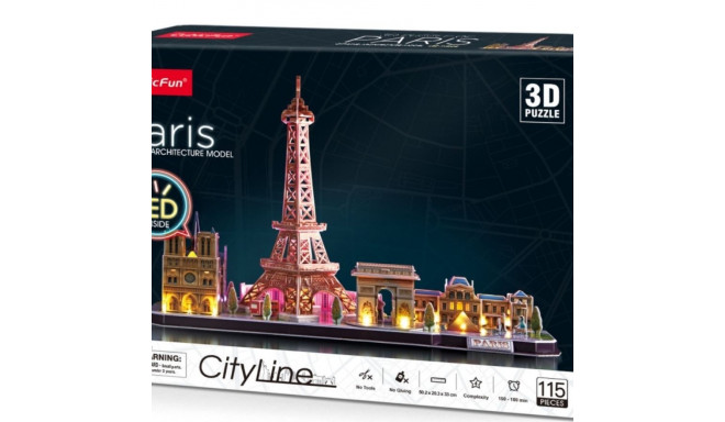 Cubic Fun Puzzle 3D LED City Line Paris