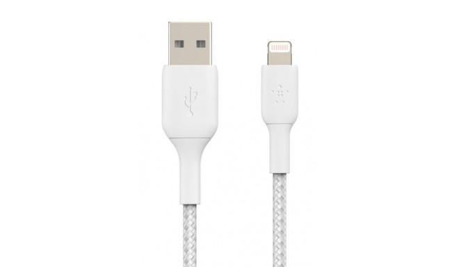 Cable Braided USB-Lightning 1m White