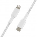 Cable Braided usb-c lgihtnint 1m white